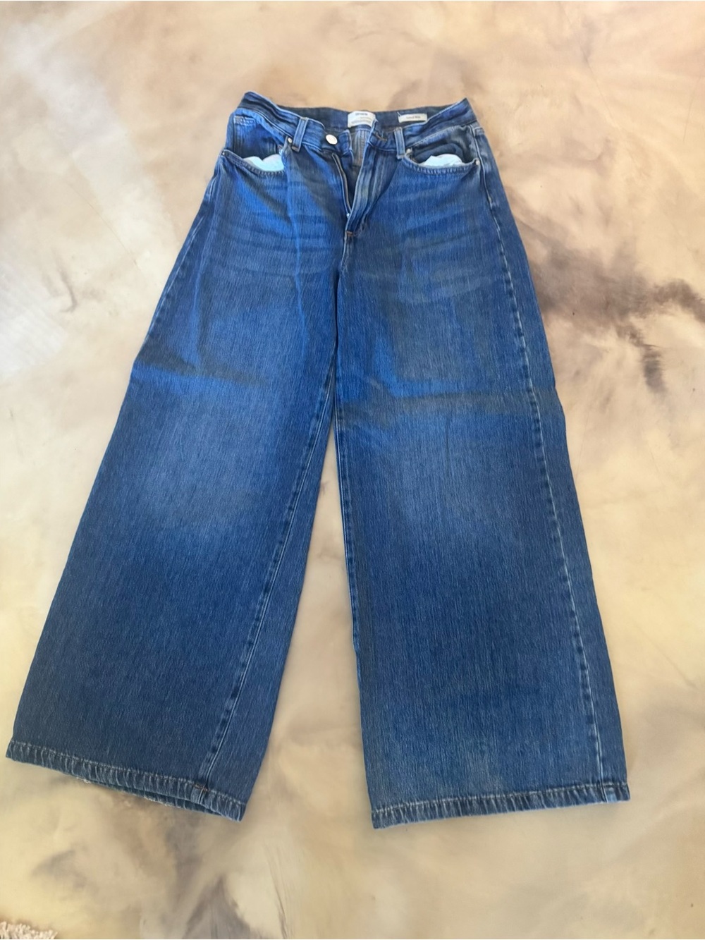 Cotton On Wide-Leg Blue Denim Jeans